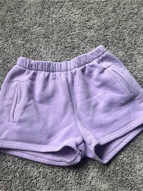 Women's Lavender Fleece Lounge Shorts